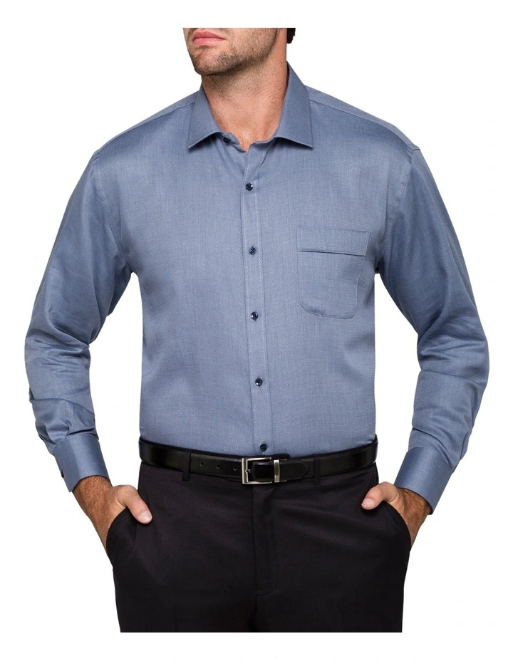 Van Heusen Long Sleeve Business Shirt Navy 4 Van Heusen Long Sleeve Business Shirt Navy - Image 2