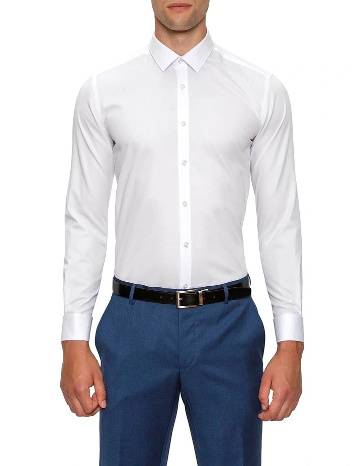 Gibson Slim Fit White Archie Shirt FGW014 3 Gibson Slim Fit White Archie Shirt FGW014