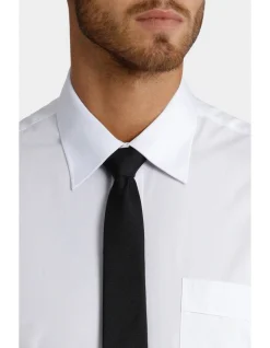 Van Heusen White Poplin Short Sleeve Business Shirt -Cambridge Clothing shop 202266580 4 720x928