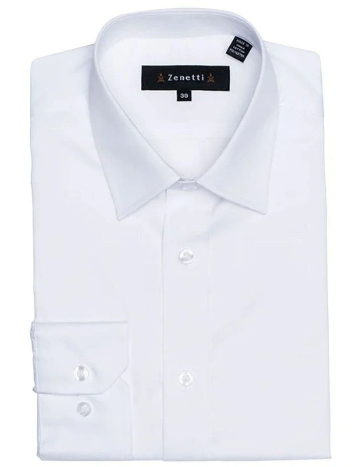 Ferrari Formalwear Zenetti Tailored Dress Shirt In White 3 Ferrari Formalwear Zenetti Tailored Dress Shirt In White