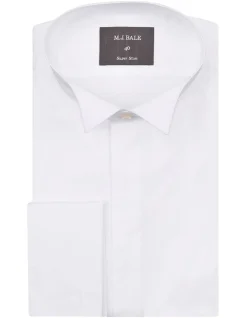 MJ Bale Termao White Tuxedo Shirt