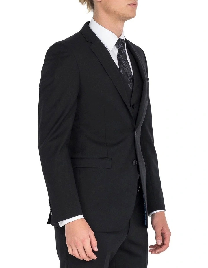 Ferrari Formalwear Black Formal Jacket Short 5 Ferrari Formalwear Black Formal Jacket Short - Image 3