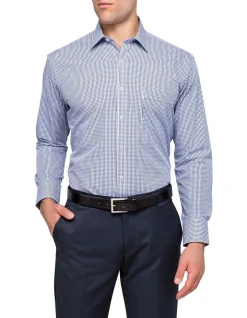 Van Heusen Classic Fit Check Business Long Sleeve Shirt Navy 21 Van Heusen Classic Fit Check Business Long Sleeve Shirt Navy -Cambridge Clothing shop 387046180 4 720x928