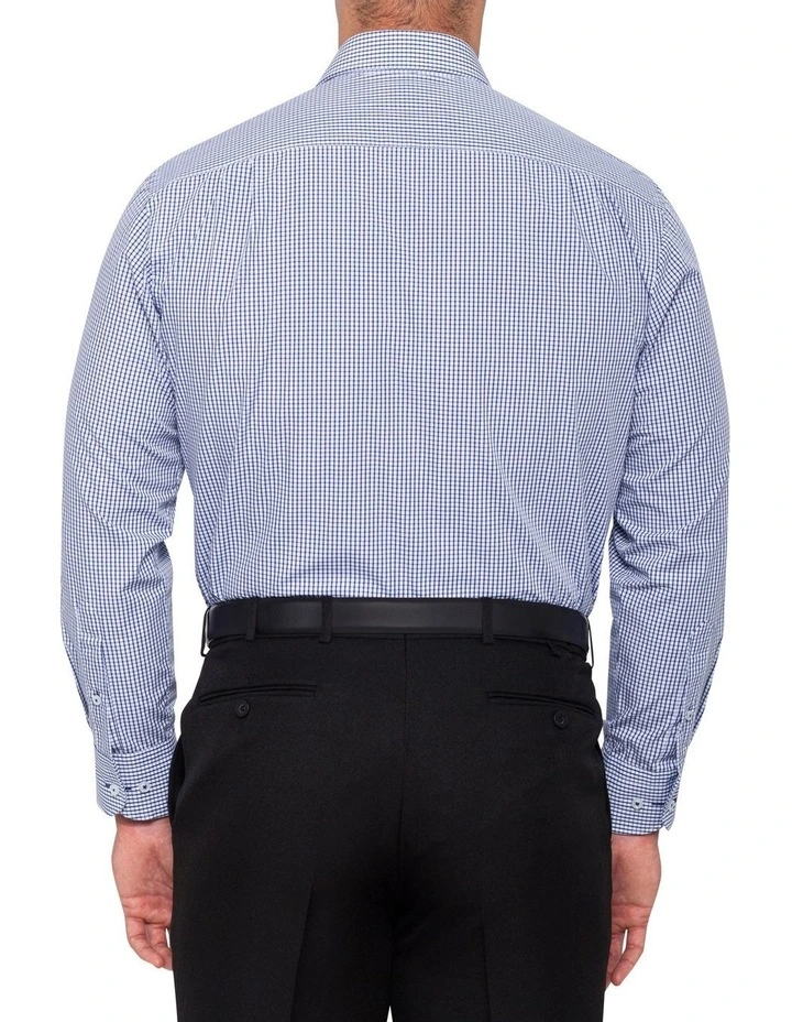 Van Heusen Classic Fit Check Business Long Sleeve Shirt Navy 11 Van Heusen Classic Fit Check Business Long Sleeve Shirt Navy - Image 9