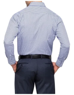 Van Heusen Classic Fit Check Business Long Sleeve Shirt Navy 23 Van Heusen Classic Fit Check Business Long Sleeve Shirt Navy -Cambridge Clothing shop 387046180 6 720x928