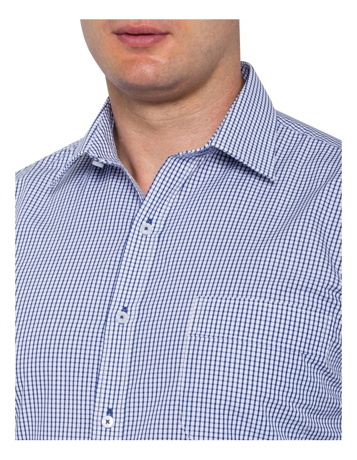 Van Heusen Classic Fit Check Business Long Sleeve Shirt Navy 14 Van Heusen Classic Fit Check Business Long Sleeve Shirt Navy - Image 12