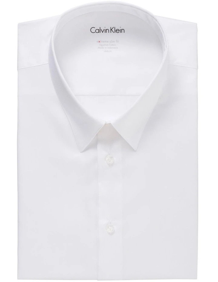 Calvin Klein Extra Slim Long Sleeve Business Shirt White 3 Calvin Klein Extra Slim Long Sleeve Business Shirt White