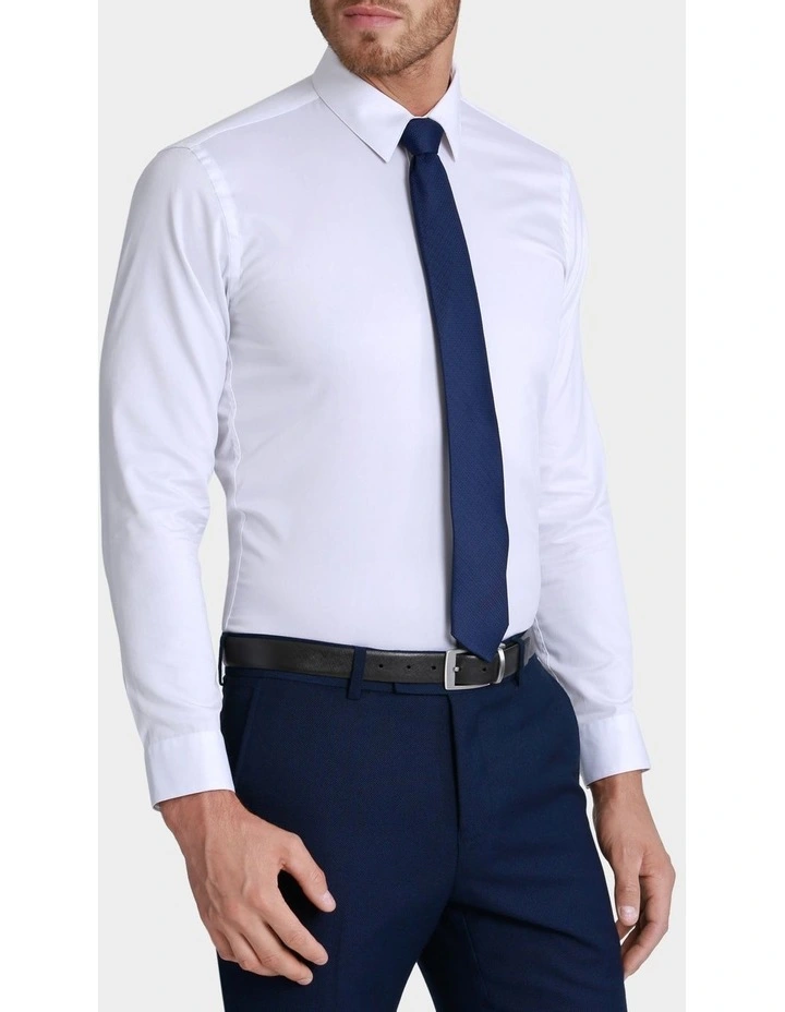 Calvin Klein Extra Slim Long Sleeve Business Shirt White 4 Calvin Klein Extra Slim Long Sleeve Business Shirt White - Image 2