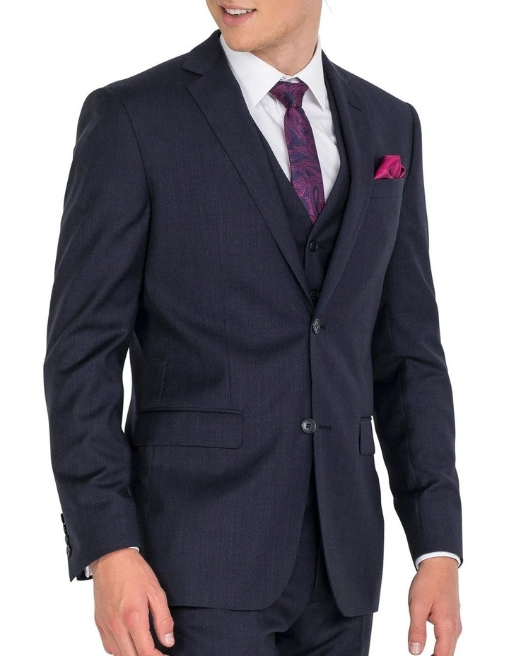 Ferrari Formalwear Navy Formal Suit Jacket 5 Ferrari Formalwear Navy Formal Suit Jacket - Image 3