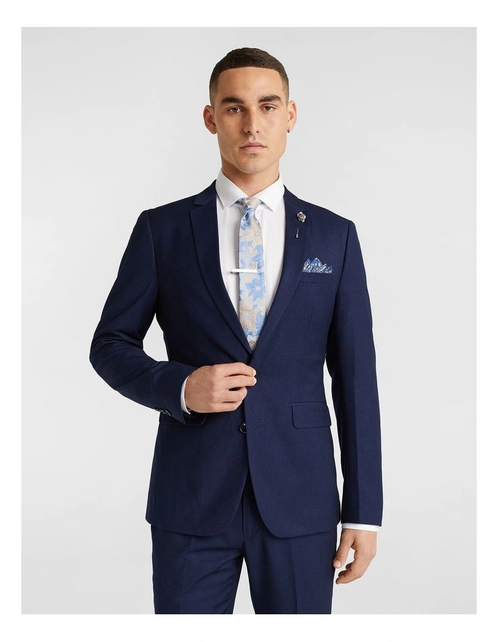 Yd. Wraith Slim Suit Jacket In Blue 3 Yd. Wraith Slim Suit Jacket In Blue