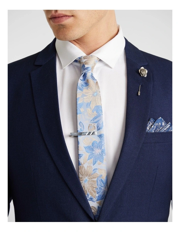 Yd. Wraith Slim Suit Jacket In Blue 5 Yd. Wraith Slim Suit Jacket In Blue - Image 3