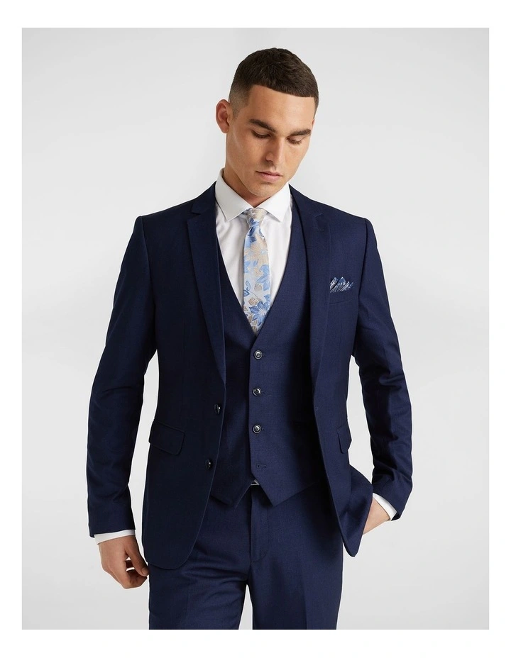 Yd. Wraith Slim Suit Jacket In Blue 6 Yd. Wraith Slim Suit Jacket In Blue - Image 4