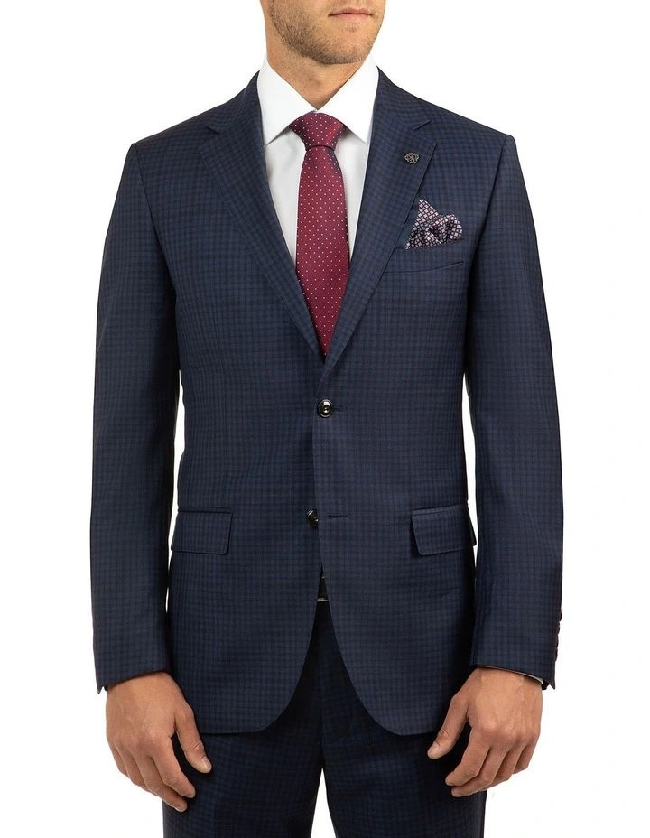 Cambridge Modern Fit Morse Blue Large Check Suit Jacket FCJ317 3 Cambridge Modern Fit Morse Blue Large Check Suit Jacket FCJ317
