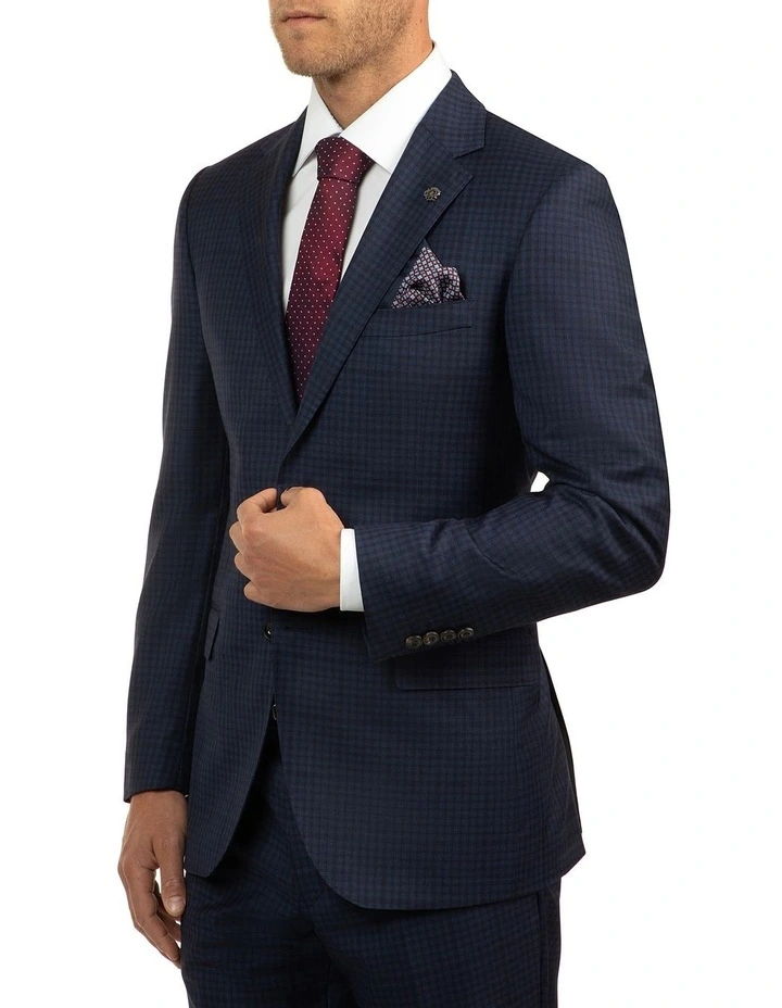 Cambridge Modern Fit Morse Blue Large Check Suit Jacket FCJ317 4 Cambridge Modern Fit Morse Blue Large Check Suit Jacket FCJ317 - Image 2
