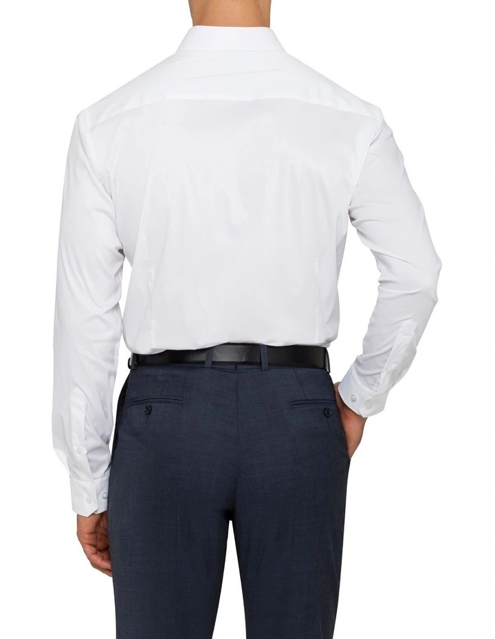 Van Heusen Solid Long Sleeve Business Shirt White 5 Van Heusen Solid Long Sleeve Business Shirt White - Image 3