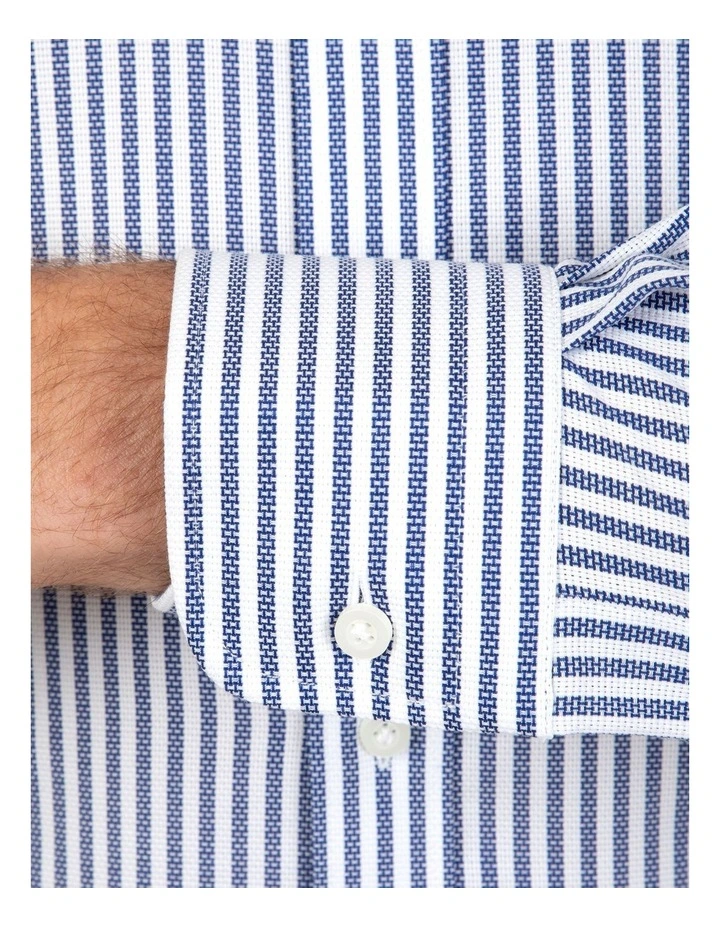 Cambridge Brighton Shirt-Navy Stripe 6 Cambridge Brighton Shirt-Navy Stripe - Image 4