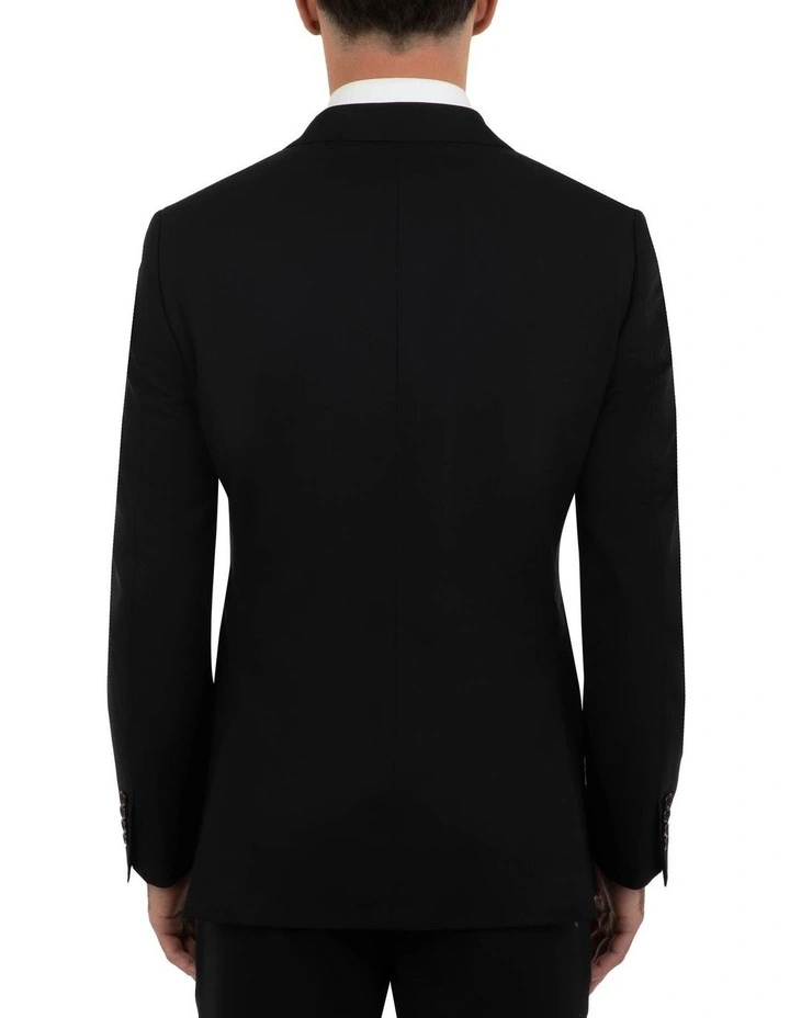 Dom Bagnato Tailored Fit Stefano Black Wool Jacket FCK410 5 Dom Bagnato Tailored Fit Stefano Black Wool Jacket FCK410 - Image 3