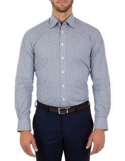 Cambridge Modern Fit Blue Check Brighton Business Shirt FCL230