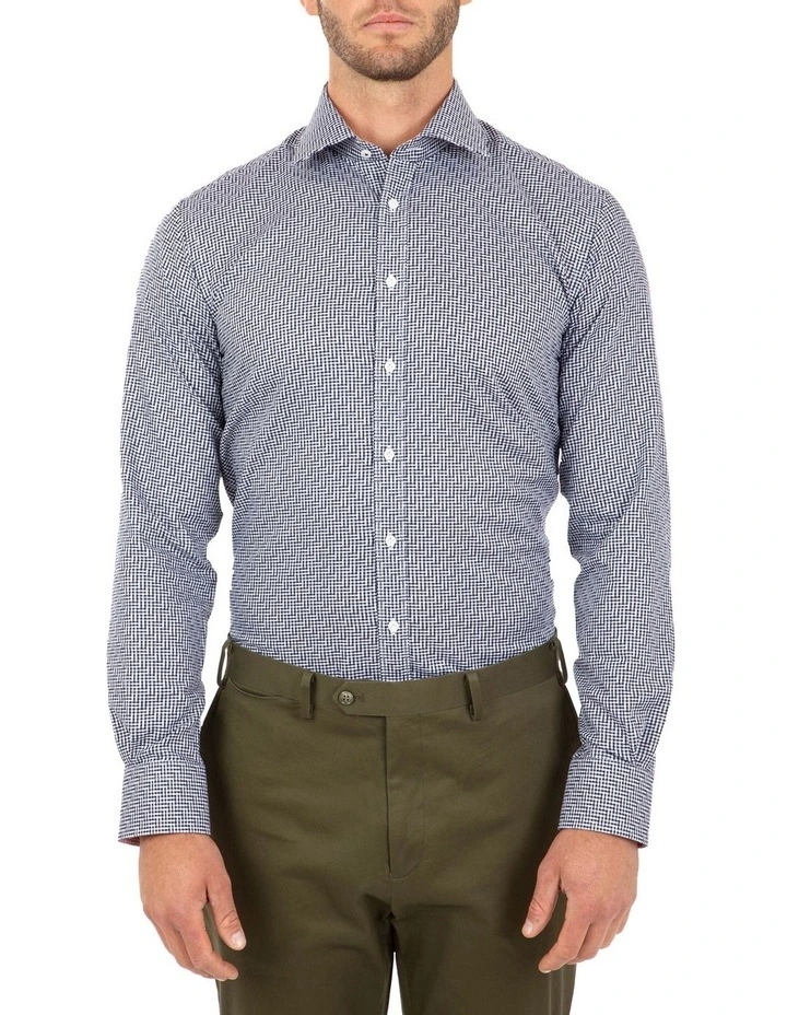 Cambridge Modern Fit Navy Check Carlton Business Shirt FCL246 3 Cambridge Modern Fit Navy Check Carlton Business Shirt FCL246
