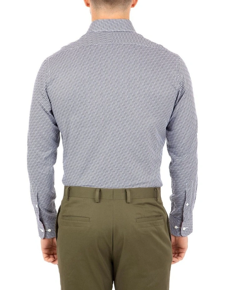 Cambridge Modern Fit Navy Check Carlton Business Shirt FCL246 4 Cambridge Modern Fit Navy Check Carlton Business Shirt FCL246 - Image 2