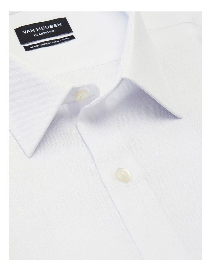 Van Heusen Wash'N'Wear Textured Long Sleeve Business Shirt White 4 Van Heusen Wash'N'Wear Textured Long Sleeve Business Shirt White - Image 2