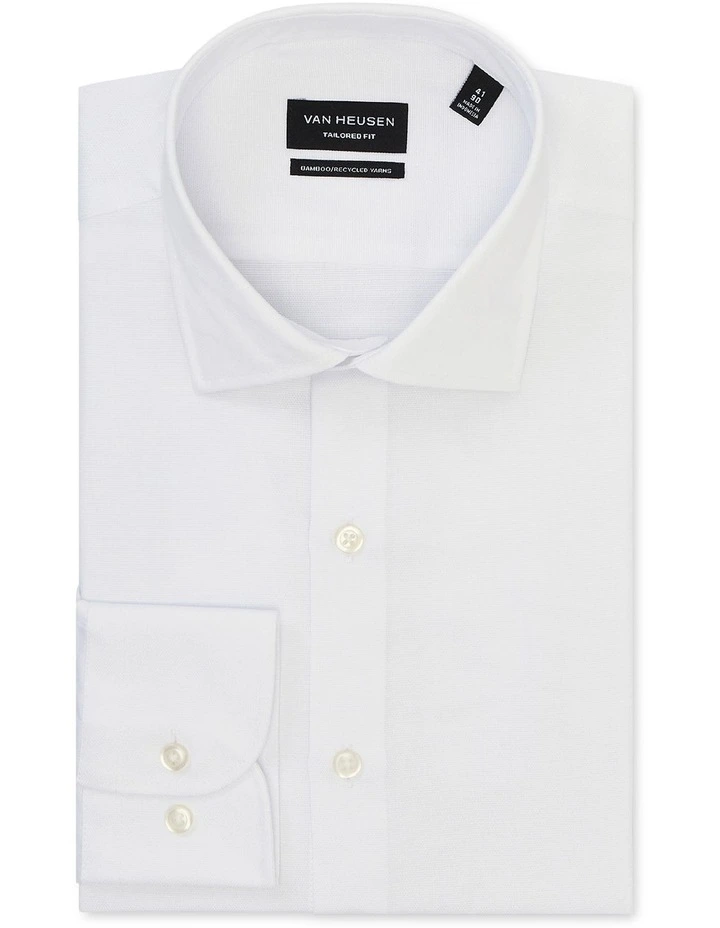 Van Heusen Wash'N'Wear Plain Euro Long Sleeve Business Shirt White 5 Van Heusen Wash'N'Wear Plain Euro Long Sleeve Business Shirt White - Image 3