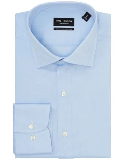 Van Heusen Wash'N'Wear Plain Euro Long Sleeve Business Shirt Blue 9 Van Heusen Wash'N'Wear Plain Euro Long Sleeve Business Shirt Blue -Cambridge Clothing shop 833134780 4 720x928