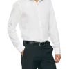Van Heusen Wash'N'Wear Plain Slim Long Sleeve Business Shirt White -Cambridge Clothing shop 833135140 1 720x928