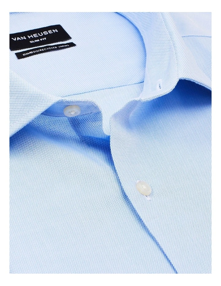 Van Heusen Wash'N'Wear Plain Slim Long Sleeve Business Shirt Blue 4 Van Heusen Wash'N'Wear Plain Slim Long Sleeve Business Shirt Blue - Image 2