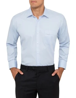 Van Heusen Cotton Long Sleeve Business Shirt Blue 13 Van Heusen Cotton Long Sleeve Business Shirt Blue -Cambridge Clothing shop 856183970 2 1 720x928