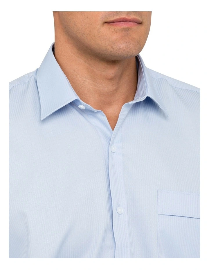 Van Heusen Cotton Long Sleeve Business Shirt Blue 10 Van Heusen Cotton Long Sleeve Business Shirt Blue - Image 8