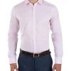 Gibson Slim Fit Flame Pink Shirt FGM709 -Cambridge Clothing shop 858333070 1 720x928
