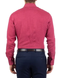 Dom Bagnato Tailored Fit Giorgio Pink Linen Shirt 8 Dom Bagnato Tailored Fit Giorgio Pink Linen Shirt -Cambridge Clothing shop 859454830 859443850 3 720x928