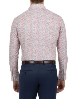 Dom Bagnato Tailored Fit Pink Giorgio Floral Print Shirt FDM461 8 Dom Bagnato Tailored Fit Pink Giorgio Floral Print Shirt FDM461 -Cambridge Clothing shop 859455460 3 720x928