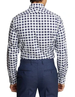 Oxford Beckton Checked Luxury Shirt In Navy -Cambridge Clothing shop 863147440 3 720x928