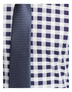 Oxford Beckton Checked Luxury Shirt In Navy -Cambridge Clothing shop 863147440 6 720x928