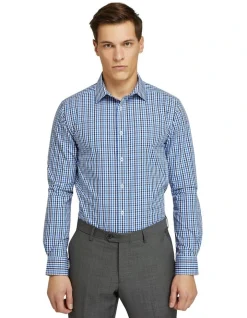 Oxford Beckton Checked Shirt In Blue