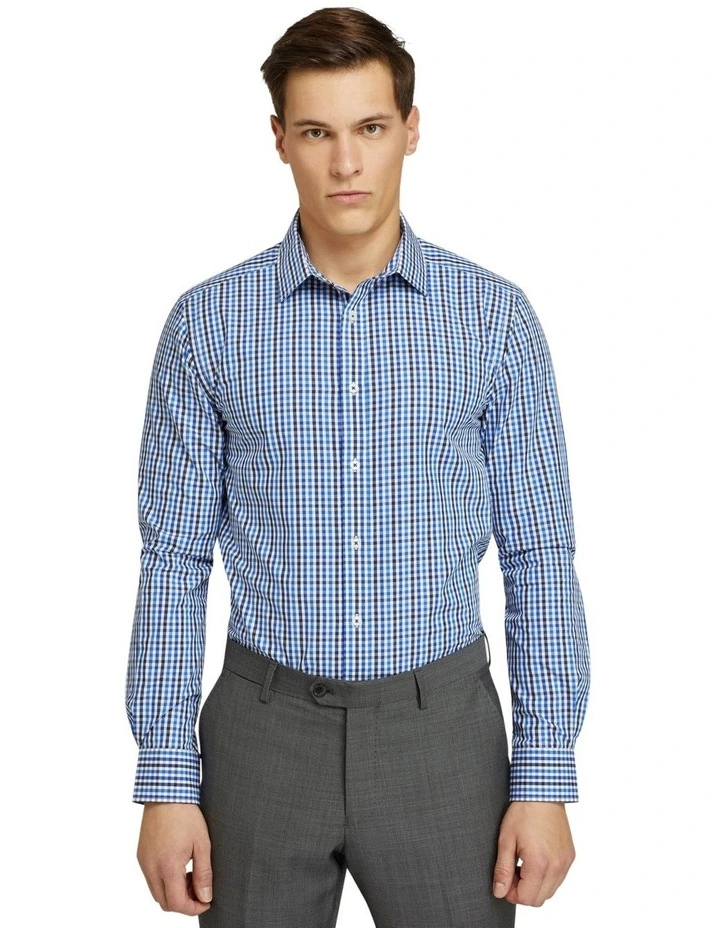 Oxford Beckton Checked Shirt In Blue 3 Oxford Beckton Checked Shirt In Blue