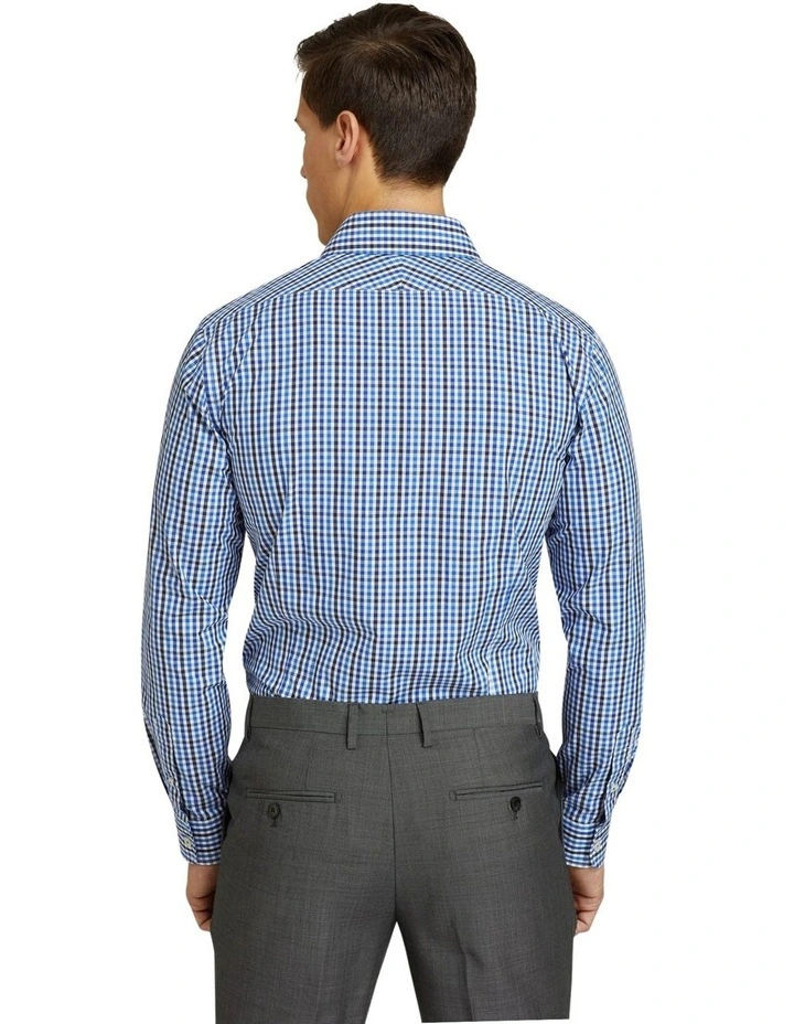Oxford Beckton Checked Shirt In Blue 5 Oxford Beckton Checked Shirt In Blue - Image 3