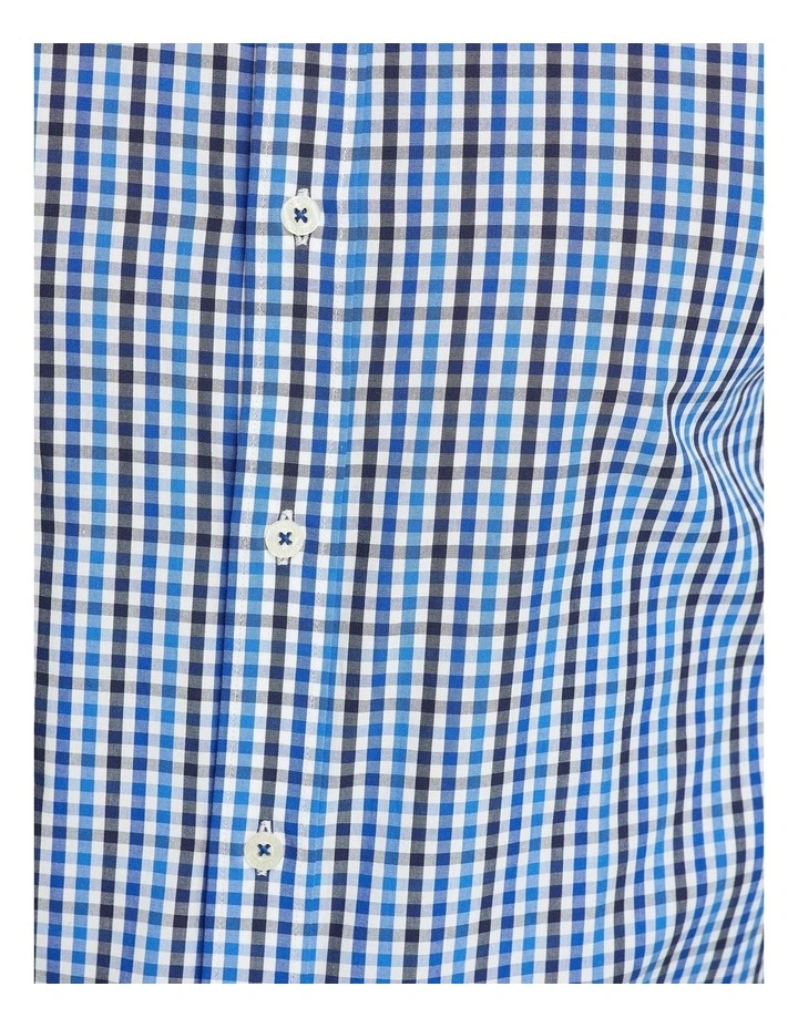 Oxford Beckton Checked Shirt In Blue 8 Oxford Beckton Checked Shirt In Blue - Image 6