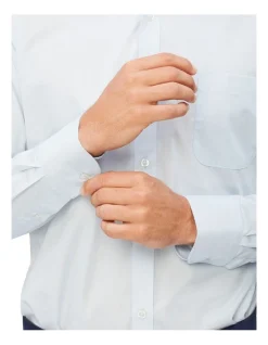 Van Heusen Plain Classic Long Sleeve Business Shirt Sky Blue 8 Van Heusen Plain Classic Long Sleeve Business Shirt Sky Blue -Cambridge Clothing shop 865998190 3 720x928