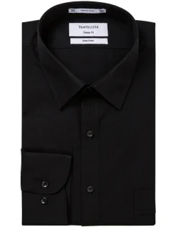 Van Heusen Cotton Long Sleeve Business Shirt Black