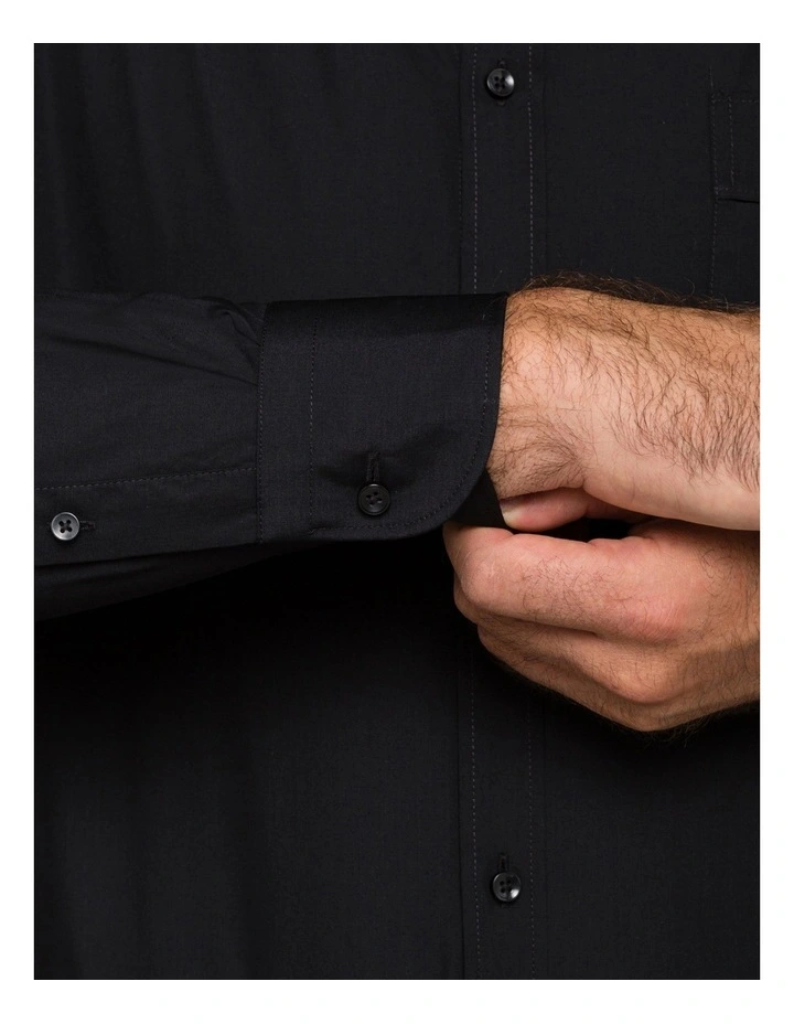 Van Heusen Cotton Long Sleeve Business Shirt Black 5 Van Heusen Cotton Long Sleeve Business Shirt Black - Image 3
