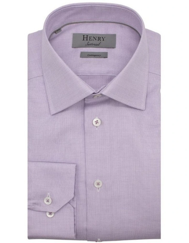Henry Sartorial Dowling Shirt Lilac 3 Henry Sartorial Dowling Shirt Lilac