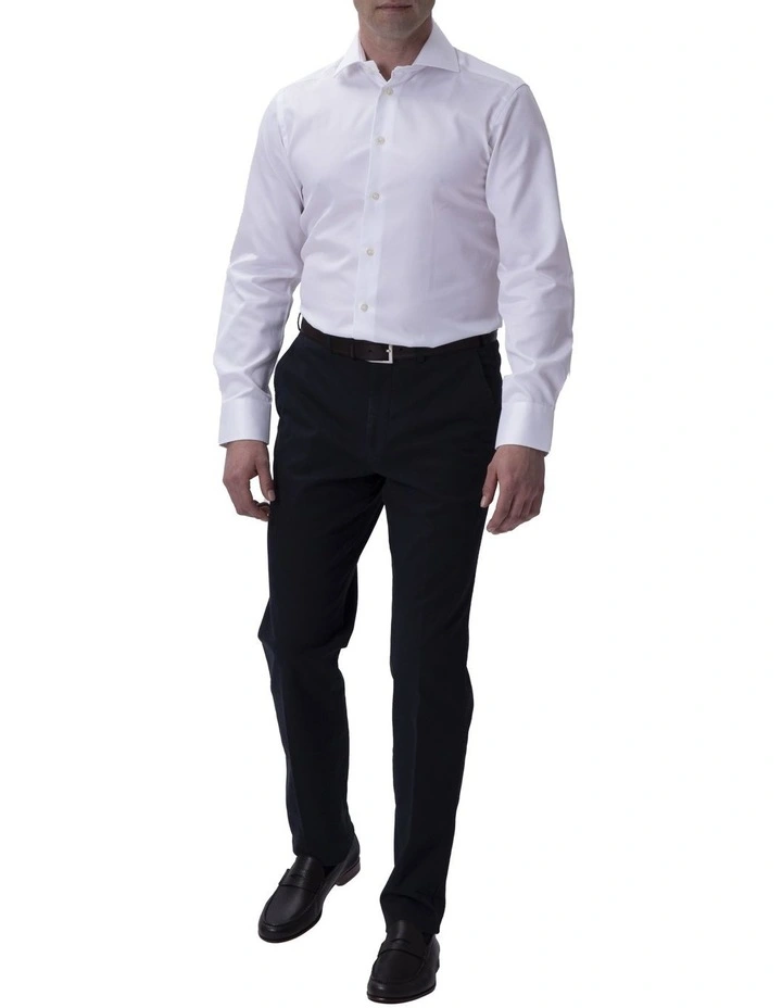 Henry Sartorial Twill Shirt Sc-Slim Fit White 5 Henry Sartorial Twill Shirt Sc-Slim Fit White - Image 3