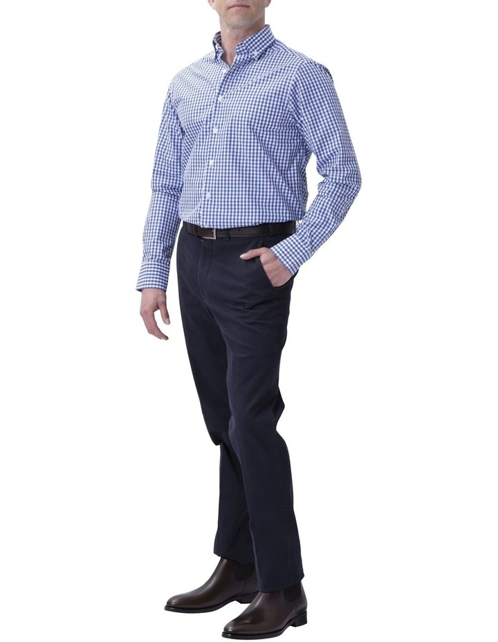 Henry Sartorial Check Shirt Blue 4 Henry Sartorial Check Shirt Blue - Image 2