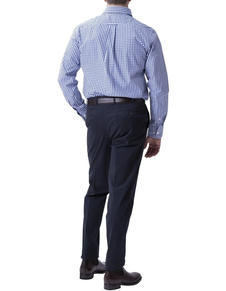 Henry Sartorial Check Shirt Blue 5 Henry Sartorial Check Shirt Blue - Image 3