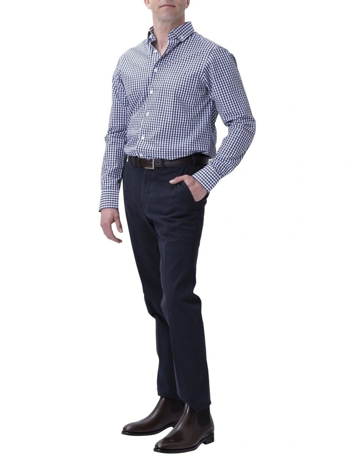Henry Sartorial Check Shirt Navy 4 Henry Sartorial Check Shirt Navy - Image 2