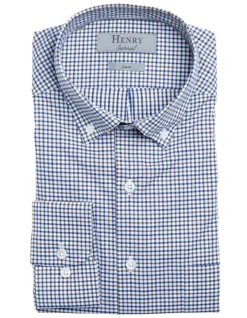 Henry Sartorial Gingham Shirt Brown 11 Henry Sartorial Gingham Shirt Brown -Cambridge Clothing shop 883571140 883507330 3 720x928