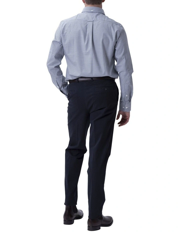 Henry Sartorial Gingham Shirt Green Navy 4 Henry Sartorial Gingham Shirt Green Navy - Image 2